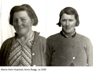 Marta Stein Hopstad, Anna Åsegg 1940